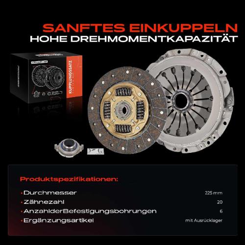 1x Kupplungssatz für Hyundai Santa Fé I SM Trajet FO 2.0L 2000-2006 Bild 1x Kupplungssatz für Hyundai Santa Fé I SM Trajet FO 2.0L 2000-2006