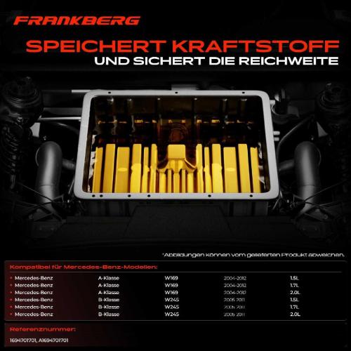 1x Kraftstofftank Kraftstoffbehälter für Mercedes-Benz W169 W245 1.5L Bild 1x Kraftstofftank Kraftstoffbehälter für Mercedes-Benz W169 W245 1.5L