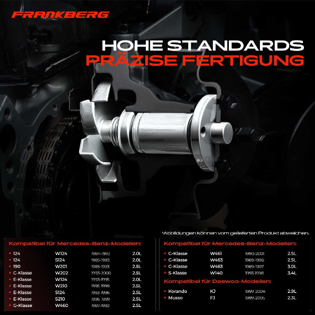 1x Wasserpumpe Kühlwasserpumpe für Mercedes-Benz 190 W201 W124 S124 W461 W463 Sprinter Vario Vito