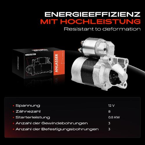 Frankberg 1x Anlasser Starter für Mercedes-Benz S-Klasse V221 W221 Nissan Kubistar Kasten X76 Renault Clio II BB CB Bild Frankberg 1x Anlasser Starter für Mercedes-Benz S-Klasse V221 W221 Nissan Kubistar Kasten X76 Renault Clio II BB CB