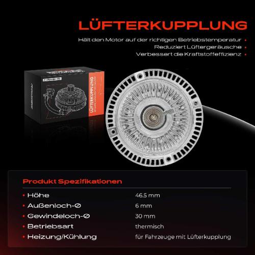 1x Lüfterkupplung Kühlerlüfte für Mercedes-Benz W202 S202 W210 1993-2002 Bild 1x Lüfterkupplung Kühlerlüfte für Mercedes-Benz W202 S202 W210 1993-2002
