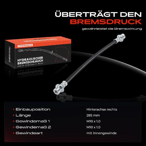 1x Bremsschlauch Bremsschläuche Hinterachse Rechts für Honda Jazz III GE GG GP ZA Bild 1x Bremsschlauch Bremsschläuche Hinterachse Rechts für Honda Jazz III GE GG GP ZA