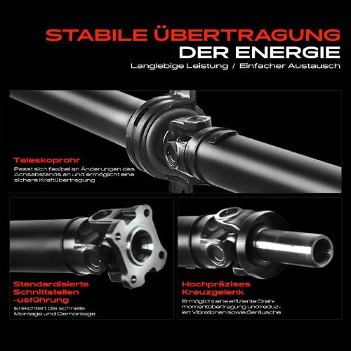 1x Kardanwelle Gelenkwelle Hinterachse für Hyundai H-1 Cargo TQ H-1 Travel 2.5L Bj ab 2007 Bild 1x Kardanwelle Gelenkwelle Hinterachse für Hyundai H-1 Cargo TQ H-1 Travel 2.5L Bj ab 2007