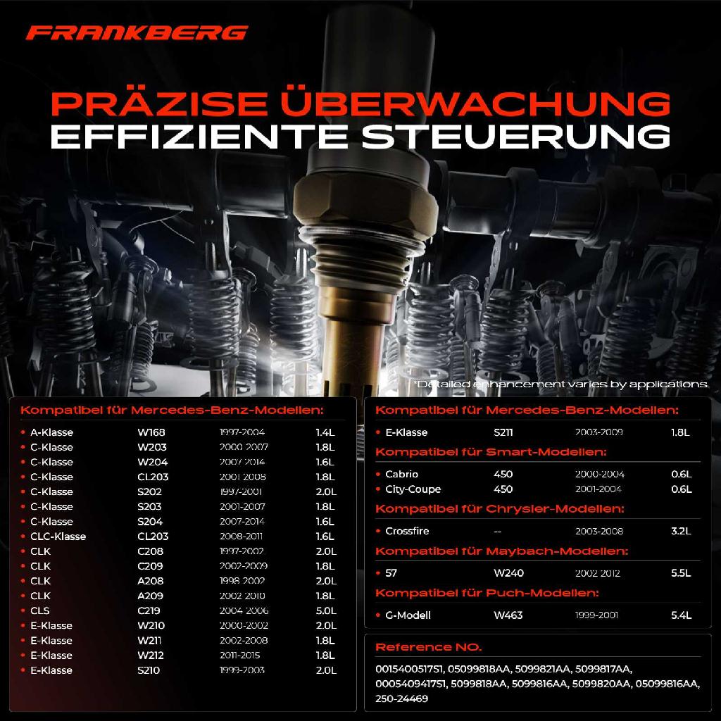 1x Lambdasonde Regelsonde Vor Katalysator für Mercedes-Benz W203 C208 W163 Chrysler Smart