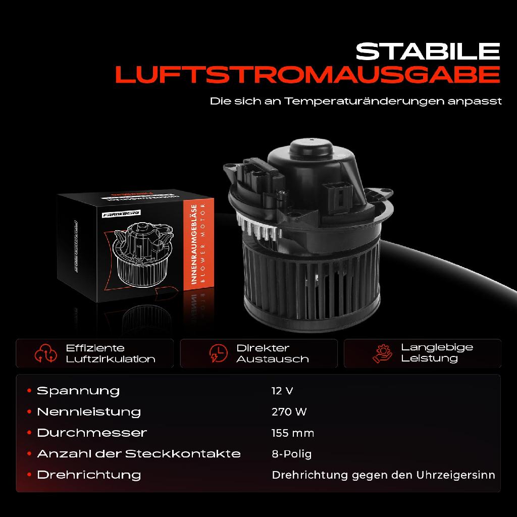 1x Gebläsemotor Innenraumgebläse für Ford Focus DFW Mondeo III B5Y BWY 2003-2007