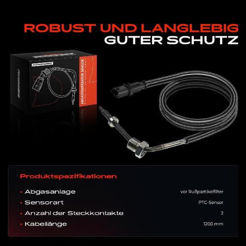 1x Abgastemperatursensor für Opel Astra J Caravan GTC Stufenheck P10 I4 1.7L Bild 1x Abgastemperatursensor für Opel Astra J Caravan GTC Stufenheck P10 I4 1.7L