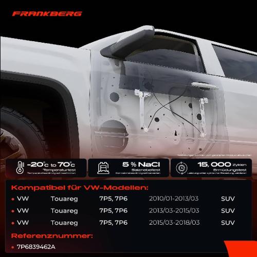 Frankberg 1x Fensterheber Hinten Rechts für VW Touareg 7P5 7P6 10-18 Bild Frankberg 1x Fensterheber Hinten Rechts für VW Touareg 7P5 7P6 10-18