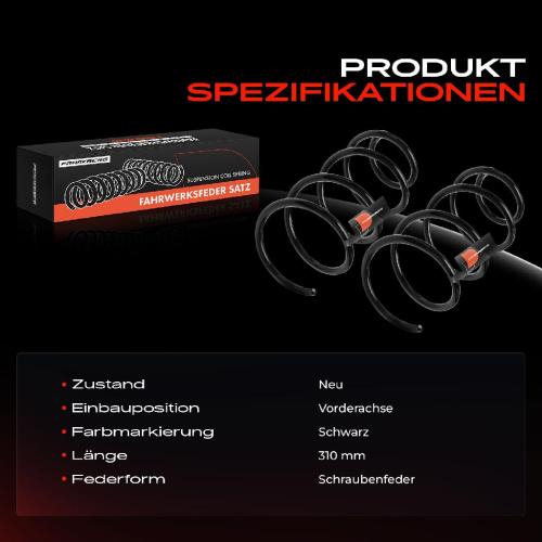 Frankberg 2x Fahrwerksfeder Vorderachse für MINI Mini Clubman R55 1.4L 1.6L 2007-2014 Bild Frankberg 2x Fahrwerksfeder Vorderachse für MINI Mini Clubman R55 1.4L 1.6L 2007-2014