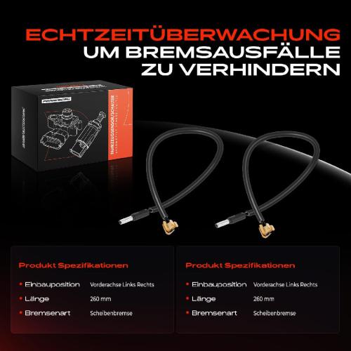 2x Warnkontakt Bremsbelagverschleiß Vorderachse für Iveco Daily III Renault Trucks Mascott Bild 2x Warnkontakt Bremsbelagverschleiß Vorderachse für Iveco Daily III Renault Trucks Mascott