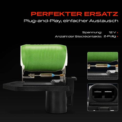 1x Widerstand Vorwiderstand Gebläsemotor für Fiat Doblo Alfa Romeo Lancia Delta 3 Bild 1x Widerstand Vorwiderstand Gebläsemotor für Fiat Doblo Alfa Romeo Lancia Delta 3