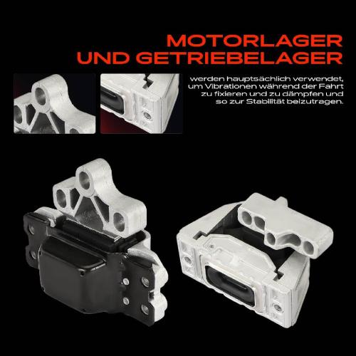 2x Motorlager Getriebelagerlager Links für VW Passat 3C 362 Passat CC 357 2.0L Bild 2x Motorlager Getriebelagerlager Links für VW Passat 3C 362 Passat CC 357 2.0L