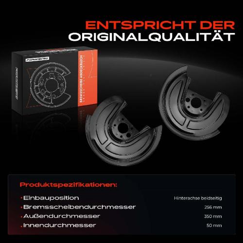 2x Ankerblech Bremsscheibe Hinterachse Beidseitig für VW Golf 4 Bora Audi A3 TT Seat Leon Skoda Bild 2x Ankerblech Bremsscheibe Hinterachse Beidseitig für VW Golf 4 Bora Audi A3 TT Seat Leon Skoda