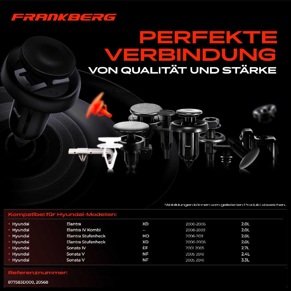 20x Befestigungsclips Seitenteil für Hyundai Elantra Sonata IV V