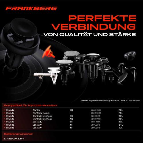 20x Befestigungsclips Seitenteil für Hyundai Elantra Sonata IV V Bild 20x Befestigungsclips Seitenteil für Hyundai Elantra Sonata IV V