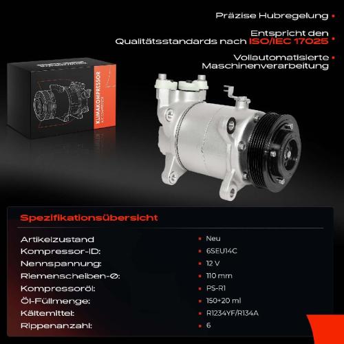 Frankberg 1x Klimakompressor für BMW F48 F45 F46 F10 F18 F11 G11 Mini F55 F56 F57 F54 F60 Bj ab 2009 Bild Frankberg 1x Klimakompressor für BMW F48 F45 F46 F10 F18 F11 G11 Mini F55 F56 F57 F54 F60 Bj ab 2009