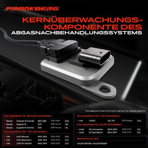 1x Nox Sensor Nitrogen Oxide Lamdasonde Katalysator für VW Golf VII Variant T-ROC Audi Skoda Seat Bild 1x Nox Sensor Nitrogen Oxide Lamdasonde Katalysator für VW Golf VII Variant T-ROC Audi Skoda Seat