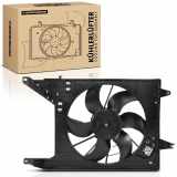 Frankberg 1x Motorkühller Einfachlüfter mit Kühlerlüfterrahmen Dacia Logan Sandero Renault Logan I Lada