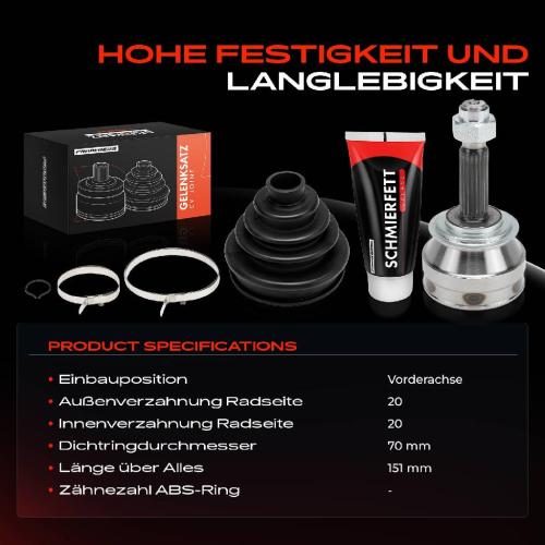 1x Antriebswelle Gelenksatz Vorderachse für Fiat Panda 127 128 Lancia Autobianchi Seat Bild 1x Antriebswelle Gelenksatz Vorderachse für Fiat Panda 127 128 Lancia Autobianchi Seat
