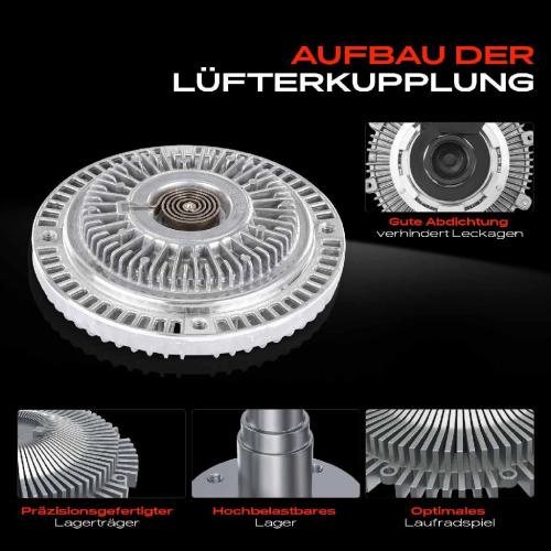 1x Lüfterkupplung Kühlerlüfte für Ford Transit E Tourneo 1991-2000 2.5L Bild 1x Lüfterkupplung Kühlerlüfte für Ford Transit E Tourneo 1991-2000 2.5L