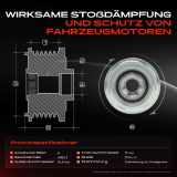 1x Generatorfreilauf Lichtmaschine für Hyundai Santa Fé 3 KIA Optima Sorento