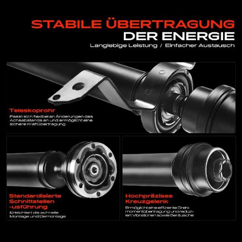 1x Kardanwelle Gelenkwelle Hinterachse für Audi A8 4H2 4H8 4HC 4HL 3.0L 4.0L 4.2L 6.3L 2009-2018 Bild 1x Kardanwelle Gelenkwelle Hinterachse für Audi A8 4H2 4H8 4HC 4HL 3.0L 4.0L 4.2L 6.3L 2009-2018