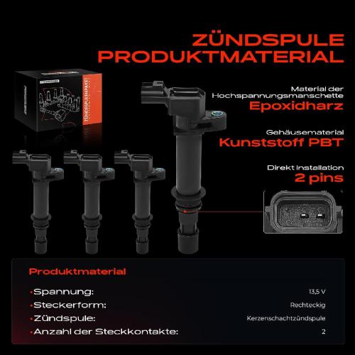 4x Zündmodul Zündspule für Dodge Ram 1500 Pick-up Jeep Cherokee Commander Grand II III 3.7L 4.7L 1999-2013 Bild 4x Zündmodul Zündspule für Dodge Ram 1500 Pick-up Jeep Cherokee Commander Grand II III 3.7L 4.7L 1999-2013