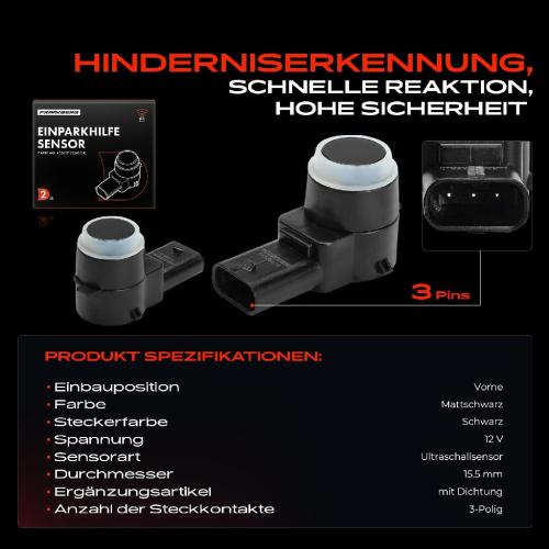 2x Parksensor PDC Sensor Vorne für Mercedes-Benz W204 C204 S204 W212 C207 W169 Bild 2x Parksensor PDC Sensor Vorne für Mercedes-Benz W204 C204 S204 W212 C207 W169