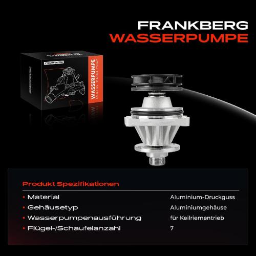 1x Wasserpumpe Kühlwasserpumpe für BMW 3er E36 E46 320i 323i 5er E34 E39 E60 E61 520i X3 X5 Z3 Z4 Bild 1x Wasserpumpe Kühlwasserpumpe für BMW 3er E36 E46 320i 323i 5er E34 E39 E60 E61 520i X3 X5 Z3 Z4