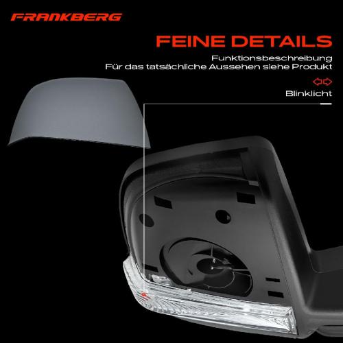 Frankberg 1x Außenspiegel Rechts für Fiat Doblo Cargo 263 1.2L 1.4L 1.6L 2.0L Bj ab 2010 Bild Frankberg 1x Außenspiegel Rechts für Fiat Doblo Cargo 263 1.2L 1.4L 1.6L 2.0L Bj ab 2010