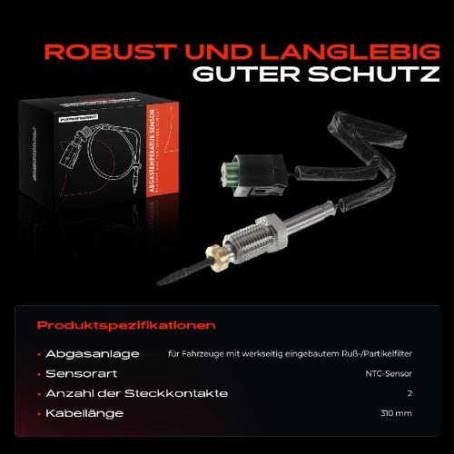 1x Abgastemperatursensor für BMW E53 E60 E61 E70 E71 E83 E90 E91 E92 E93 X3 X5 X6 Bild 1x Abgastemperatursensor für BMW E53 E60 E61 E70 E71 E83 E90 E91 E92 E93 X3 X5 X6