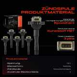 6x Zündmodul Zündspule für BMW E36 E34 E32 E38 E31 1.8L 2.0L 2.5L 3.0L 3.8L 4.0L 1987-2001