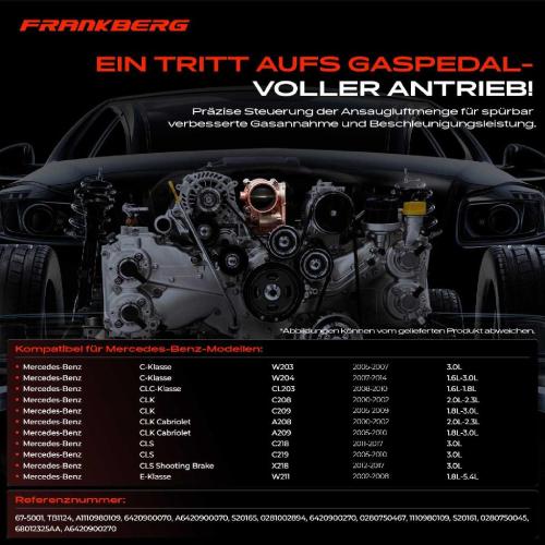 1x Drosselklappe Drosselklappenstutzen für Mercedes-Benz W204 CL203 A208 W211 B906 Bild 1x Drosselklappe Drosselklappenstutzen für Mercedes-Benz W204 CL203 A208 W211 B906