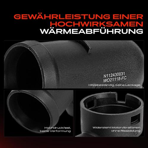 1x Kühlmittelflansch Wasserauslass für VW Polo Skoda Fabia I Seat Cordoba Ibiza 3 Bild 1x Kühlmittelflansch Wasserauslass für VW Polo Skoda Fabia I Seat Cordoba Ibiza 3