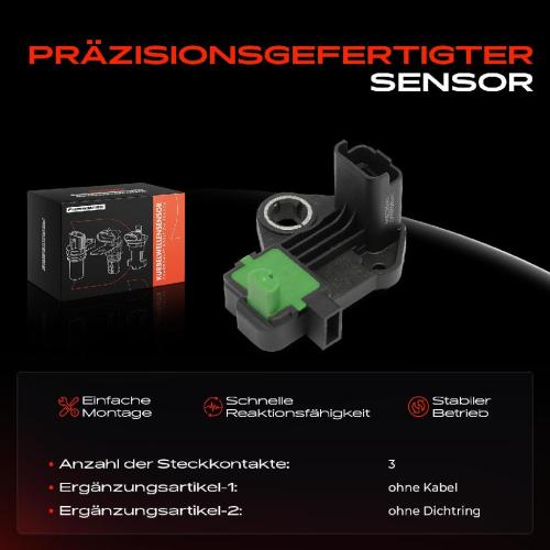 Frankberg 1x Kurbelwellensensor Impulsgeber für Citroën C4 C5 DS4 Jumper DS DS4/DS4 DS5 Peugeot 308 Boxer Bild Frankberg 1x Kurbelwellensensor Impulsgeber für Citroën C4 C5 DS4 Jumper DS DS4/DS4 DS5 Peugeot 308 Boxer
