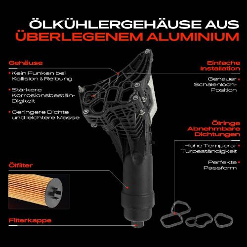 1x ÖlkühlerÖlfilter für BMW 3er G20 G21 5er F90 G30 G31 X3 F97 G01 Bild 1x ÖlkühlerÖlfilter für BMW 3er G20 G21 5er F90 G30 G31 X3 F97 G01