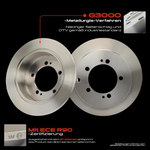 2x Bremsscheiben Hinterachse für Mitsubishi Eclipse II Lancer VII Station Wagon Outlander I Space Runner Bild 2x Bremsscheiben Hinterachse für Mitsubishi Eclipse II Lancer VII Station Wagon Outlander I Space Runner