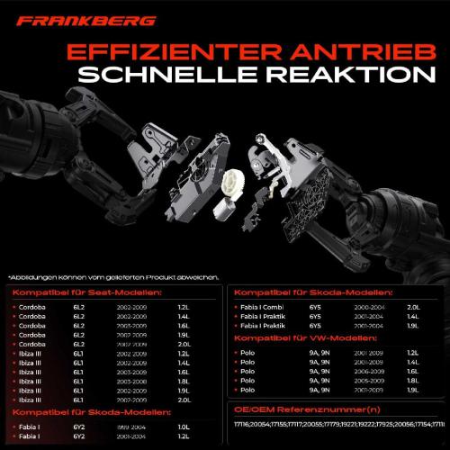 Frankberg 1x Türschloss Fahrzeugheckklappe für VW Polo 9N_Skoda Fabia I 6Y2 6Y3 6Y5 Bild Frankberg 1x Türschloss Fahrzeugheckklappe für VW Polo 9N_Skoda Fabia I 6Y2 6Y3 6Y5