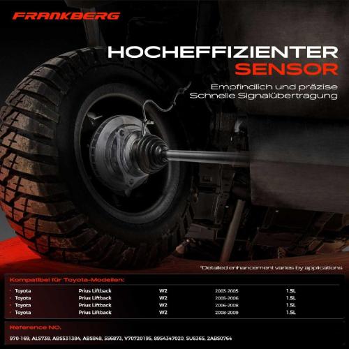 Frankberg 1x ABS Sensor Vorderachse links für Toyota Prius Liftback W2 1.5L 2003-2009 Bild Frankberg 1x ABS Sensor Vorderachse links für Toyota Prius Liftback W2 1.5L 2003-2009