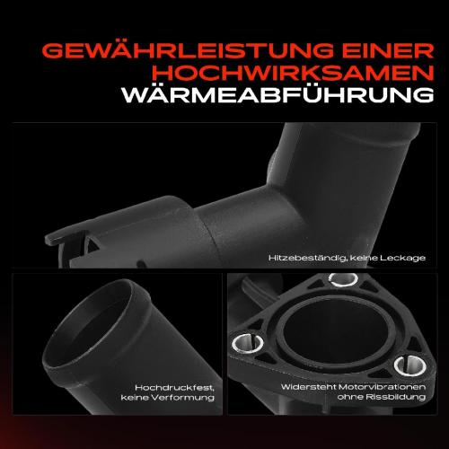 1x Kühlmittelflansch Wasserauslass für VW Passat 3C Touareg Audi Q7 Skoda Superb Bild 1x Kühlmittelflansch Wasserauslass für VW Passat 3C Touareg Audi Q7 Skoda Superb