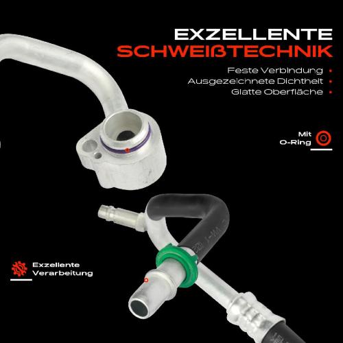 1x Niederdruckleitung Klimaanlage für VW Polo 9N Seat Ibiza Skoda Fabia I 1.4L 1.6L Bild 1x Niederdruckleitung Klimaanlage für VW Polo 9N Seat Ibiza Skoda Fabia I 1.4L 1.6L