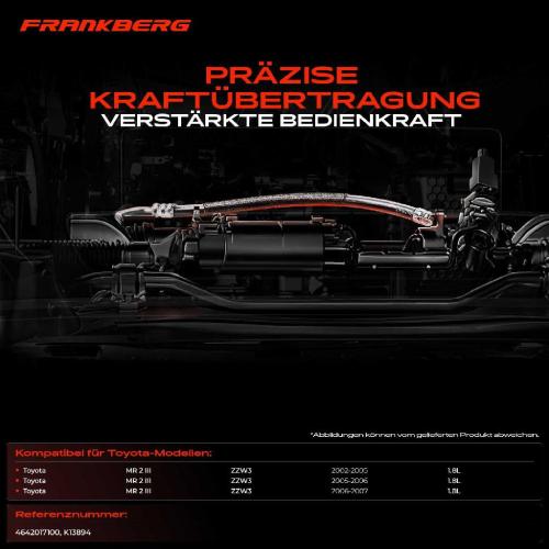 1x Seilzug Feststellbremse Hinterachse rechts für Toyota MR 2 3 ZZW3 1.8L 2002-2007 Bild 1x Seilzug Feststellbremse Hinterachse rechts für Toyota MR 2 3 ZZW3 1.8L 2002-2007