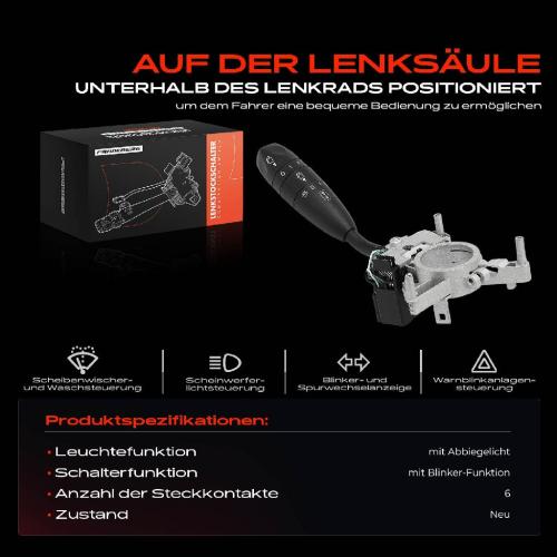 1x Kombischalter Lenkstockschalter für VW Crafter 30-35 2E Mercedes-Benz B906 Bild 1x Kombischalter Lenkstockschalter für VW Crafter 30-35 2E Mercedes-Benz B906
