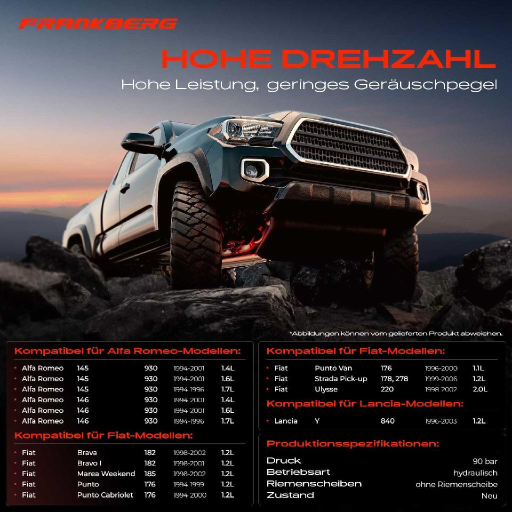 1x Servopumpe hydraulisch für Alfa Romeo 145 146 Fiat Brava Punto Lancia Y