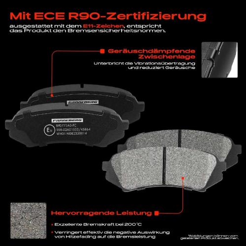 4x Bremsbeläge Hinterachse für Lexus LX UZJ100 Toyota Land Cruiser 100 J1 1998-2008 Bild 4x Bremsbeläge Hinterachse für Lexus LX UZJ100 Toyota Land Cruiser 100 J1 1998-2008