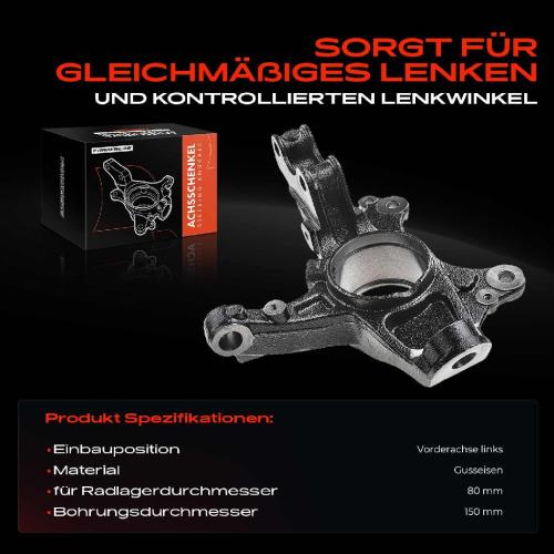 1x Achsschenkel Radaufhängung Vorderachse Links für Citroën C4 Picasso 2 Peugeot 308 Opel Bild 1x Achsschenkel Radaufhängung Vorderachse Links für Citroën C4 Picasso 2 Peugeot 308 Opel