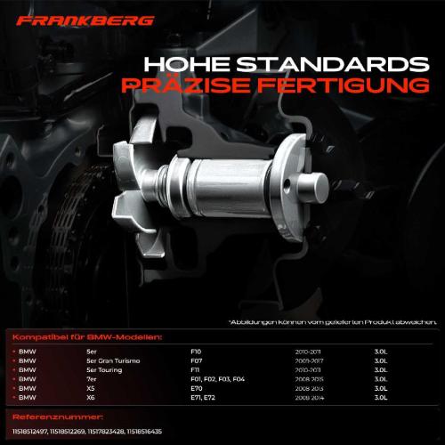 1x Wasserpumpe Kühlwasserpumpe für BMW 5er F10 F11 F07 525d-530d 7er F01 730d 740d X5 E70 X6 3.0L Bild 1x Wasserpumpe Kühlwasserpumpe für BMW 5er F10 F11 F07 525d-530d 7er F01 730d 740d X5 E70 X6 3.0L