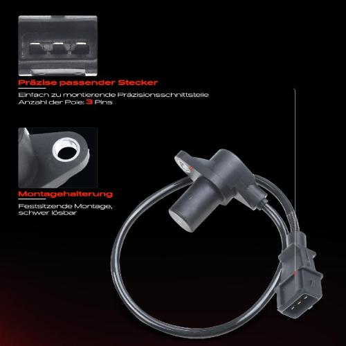 Frankberg 1x Kurbelwellensensor Impulsgeber für Fiat Punto 176 Hyundai H-1 A1 KIA Clarus Sportage SUV K00 Bild Frankberg 1x Kurbelwellensensor Impulsgeber für Fiat Punto 176 Hyundai H-1 A1 KIA Clarus Sportage SUV K00