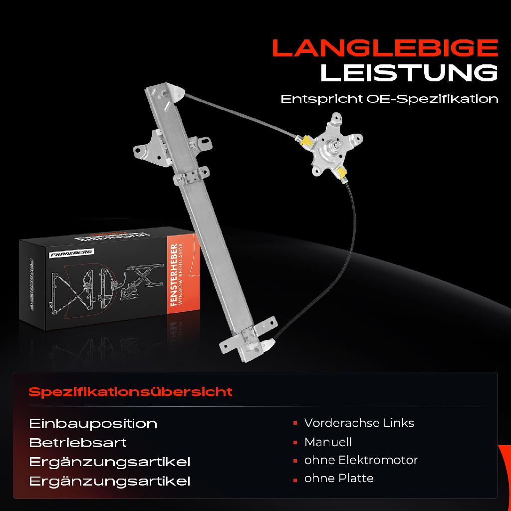 1x Fensterheber Vorne Links für Nissan Pick-up D22 98-05 2.5L