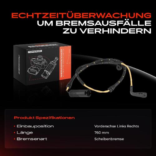 1x Warnkontakt Bremsbelagverschleiß Vorderachse für BMW Z8 Roadster E52 Alpina 2000-2003 Bild 1x Warnkontakt Bremsbelagverschleiß Vorderachse für BMW Z8 Roadster E52 Alpina 2000-2003