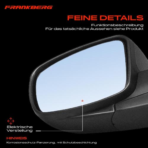 Frankberg 1x Außenspiegel Links für Hyundai i10 PA 1.1L 1.2L 2007-2010 Bild Frankberg 1x Außenspiegel Links für Hyundai i10 PA 1.1L 1.2L 2007-2010